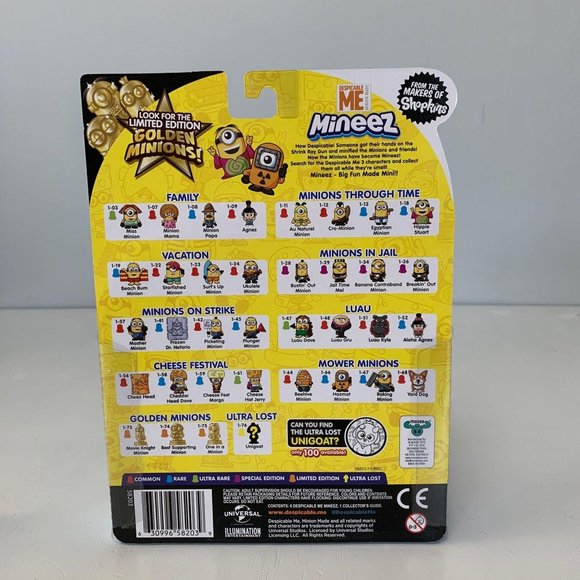 NEW Despicable Me Mineez Character 6 Pack - Picture 2 of 2